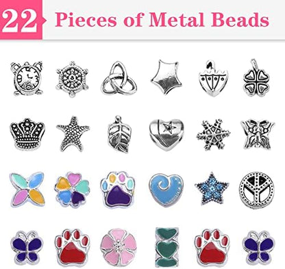 VICTLOV Charm Bracelet Making Kit, DIY Craft for Girls, Unicorn/Mermaid Crafts Gifts Set for Arts and Crafts for Girls Teens Ages 5-12 - Image 4