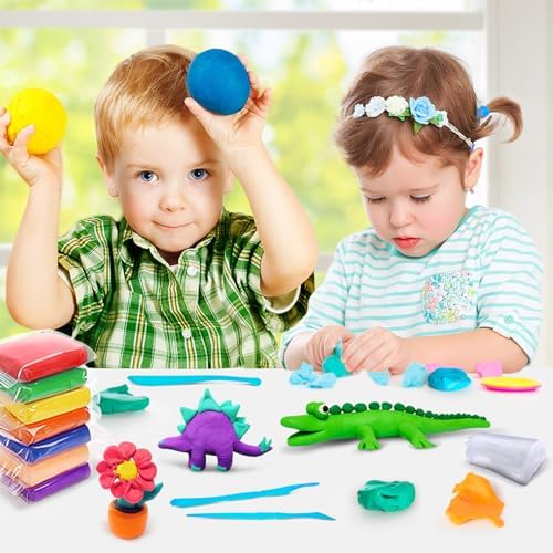 Air Dry Clay 88 Colors, Modeling Clay for Kids, DIY Molding Magic Clay, Gift for Kids - Image 6