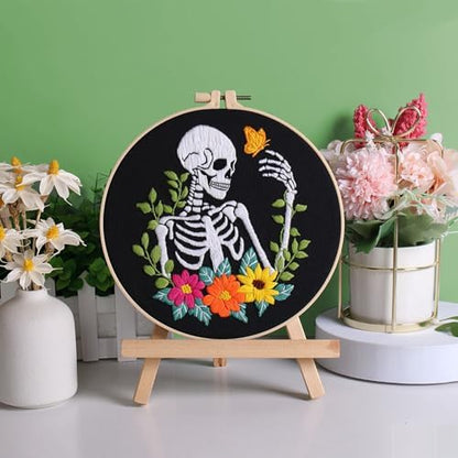 Louise Maelys 3 Set Halloween Skull Embroidery Kit for Beginners - Image 5