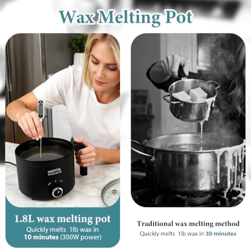 SAEUYVB Candle Making Kit with 1.8L Wax Melter Pot - Image 6