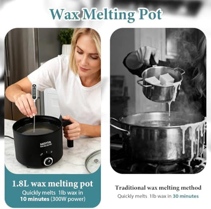 SAEUYVB Candle Making Kit with 1.8L Wax Melter Pot - Image 6