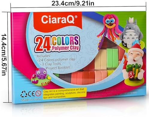CiaraQ Polymer Clay Kit, Mini Modeling Clay Set - Image 4