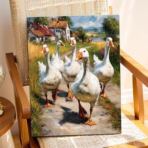 XTCIXAL Paint by Numbers Kit for Adults, Duck, 16X20 Inch - Image 2