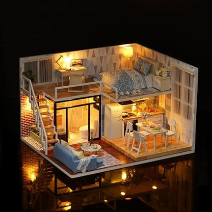 DIY Miniature Dollhouse Kit with Furniture Plus Dust Proof & Music Movement - Image 2