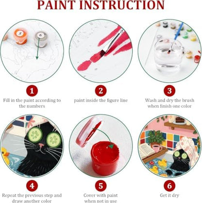 WUDWL Paint by Numbers Kit for Adults Beginner, with Framed - Image 7