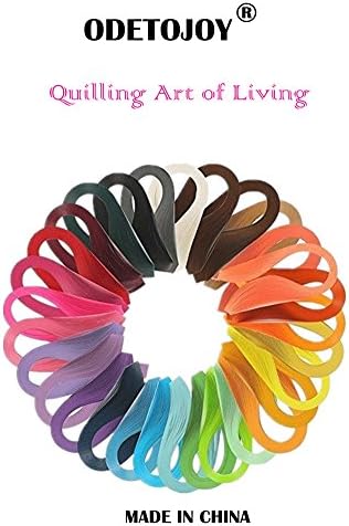 ODETOJOY Quilling Paper Strips 3mm 26 Colors 260 Strips Set DIY Origami Paper Quilling Length 39cm - Image 6