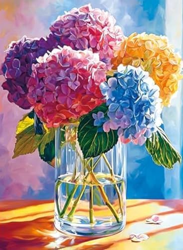 AIBOERL Paint by Numbers Kit for Adults Beginner,Flowers,12X16In by AIBOERL
