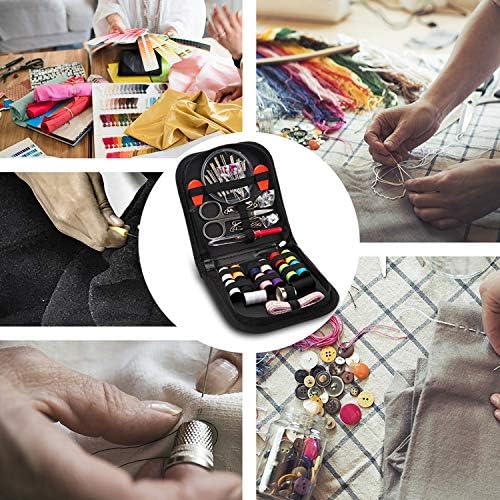 Sewing Kit, Sewing Kits for Adults, OKOM 68Pcs Thread for Sewing, Sewing Supplies, Sew Kit for Home,Traveler,Small Mini, Basic, Beginner, DIY, Needle and Thread Kit, Gift for Mother and Grandma - Image 4