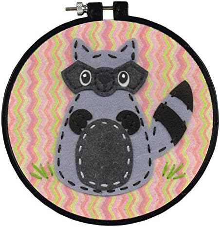 Dimensions Learn-A-Craft Felt Applique Kid's Craft, Little Raccoon by DIMENSIONS