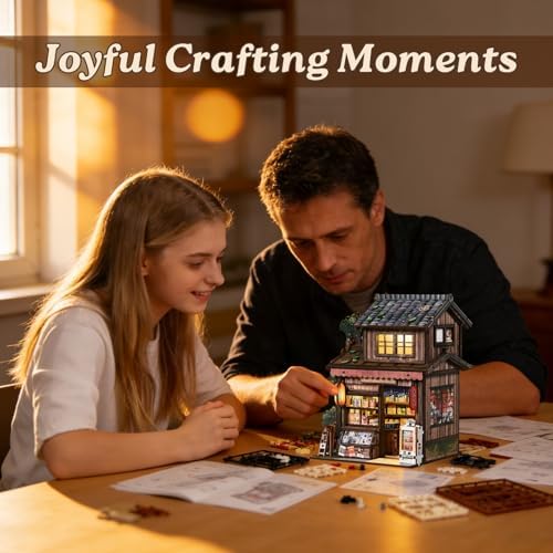 DIY Book Nook Kit with LED Light, Miniature Dollhouse, 3D Wooden Puzzle, Bookshelf Insert Decor Craft Gift (Springtime Grocery Store) - Image 6