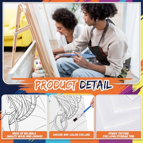 Sherr 108 Pcs Couples Sip and Paint Kit, Pre Drawn Canvas for Adults - Image 3