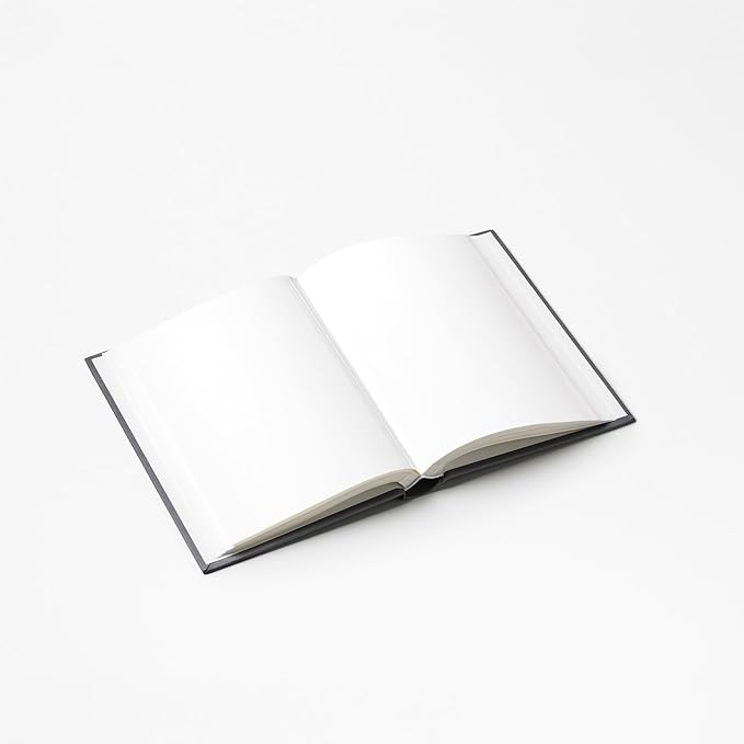 Printworks Photo Book – Every Picture Tells a Story – Expandable Hardcover Album with 80 Pages – Fits 160 Horizontal 11x15 cm Photos – Stylish Bookshelf – Dark Grey Cloth Cover