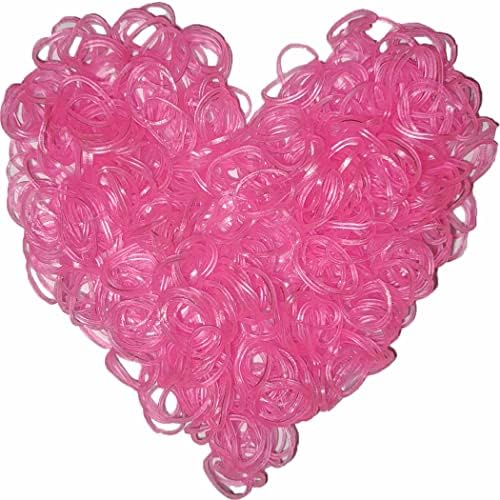 Loom Rubber Band Refill, Luminous Pink 900 Pcs. by Yowamho