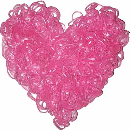 Loom Rubber Band Refill, Luminous Pink 900 Pcs. by Yowamho