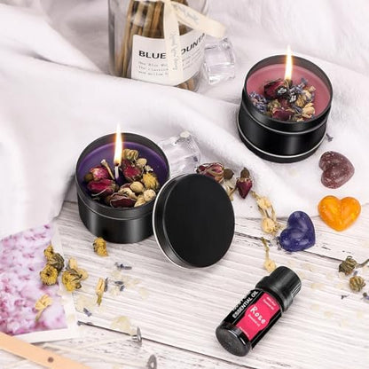 Haccah Candle Making Kit with Wax Melter, DIY Arts&Crafts Gift for Adults,Beginners,Candle Making Supplies,Including Electronic Stove, Rich Scents,Wicks, Candle tins, Dyes, Stickers, Melting Pot - Image 7