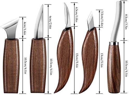 Wood Carving Kit with 6pcs Whittling Knives,Trimming Knife for Woodwork,Chip Carving Knife Kit, Whittling Kit DIY Hobbies for Beginners Adults Kids Hobby - Image 6
