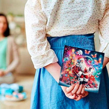 Diamond Art Painting Christmas Cards, 12 Pack DIY 5D Diamond Greeting Cards Kits for Adults Diamond Xmas Greeting Cards with Envelopes Gem Christmas Gift for Families, Friends, Partners - Image 5