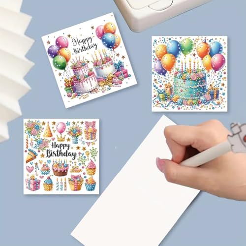 Diamond Art Greeting Cards Kit,Diamond Art Cards Special Shaped Diamond Painting Greeting Card Arts Crafts for Christmas Birthday Thanksgiving Day Holiday(B) (Style A) - Image 3