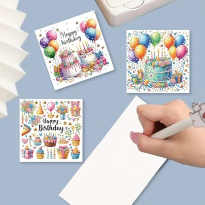 Diamond Art Greeting Cards Kit,Diamond Art Cards Special Shaped Diamond Painting Greeting Card Arts Crafts for Christmas Birthday Thanksgiving Day Holiday(B) (Style A) - Image 3