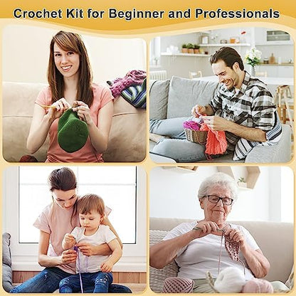 Aeelike Crochet Kit for Beginners Adults, Complete Crochet Set, Black - Image 5
