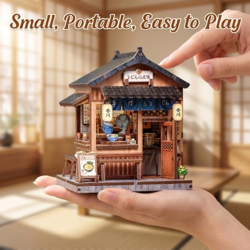Cutefun DIY Miniature House Kit, 103 Pcs 3D Wooden Puzzle Tiny House - Image 3