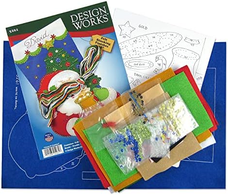 Design Works Crafts Cocoa & Cookies Felt Stocking Kit, by The Yard - Image 3