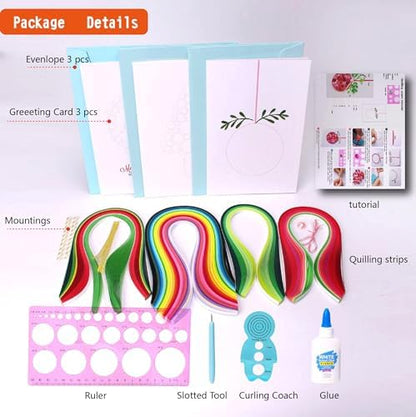 ACADOIT DIY Christmas Card Making Kit with Quilling Tools for Adult and Unsuitable for Children - Image 2