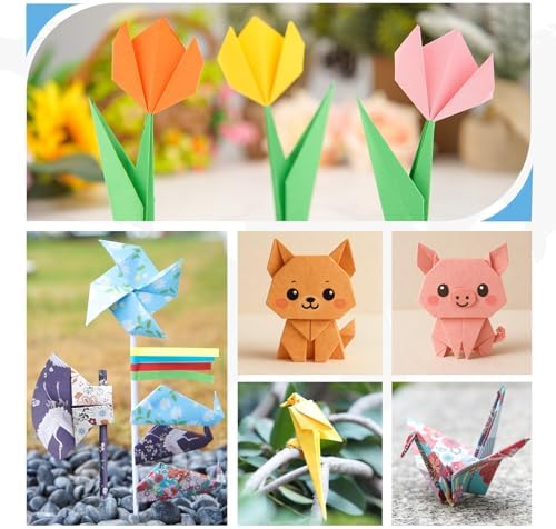 AluAbi 500pc Japanese Origami Paper Kit for Kids 5-12 - Image 6