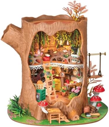 Rolife Tree House DIY Miniature Dollhouse Kit Gift for Adults by Rolife