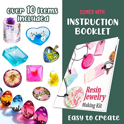 Goody King Resin Jewelry Making Starter Kit - Resin Kits for Beginners with Molds and Resin Jewelry Making Supplies - Silicone Casting Mold, Tools Set Clear Epoxy for DIY Jewelry - Image 3