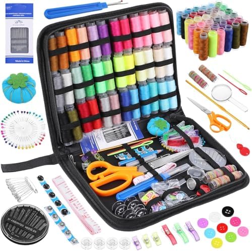 QUYLIXX Sewing Kit, 213 Pcs Premium Sewing Supplies, 38 Thread Spools, Suitable for Traveller, Adults, Kids, Beginner, Emergency, DIY by Unknown