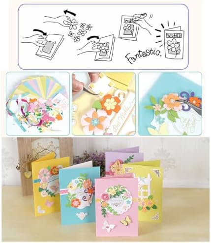 Huralona Greeting Card Making Supplies Envelope Kit Gift Anniversary Craft - Image 3