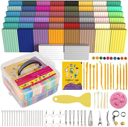 Aestd-ST Polymer Clay Kit 50 Colors, Oven Bake Modeling Clay for Kids by Aestd-STqualityclay