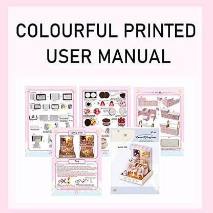 CUTEROOM DIY Doll Room Miniature Furniture Wooden House Kit-Sweet Talk - Image 7