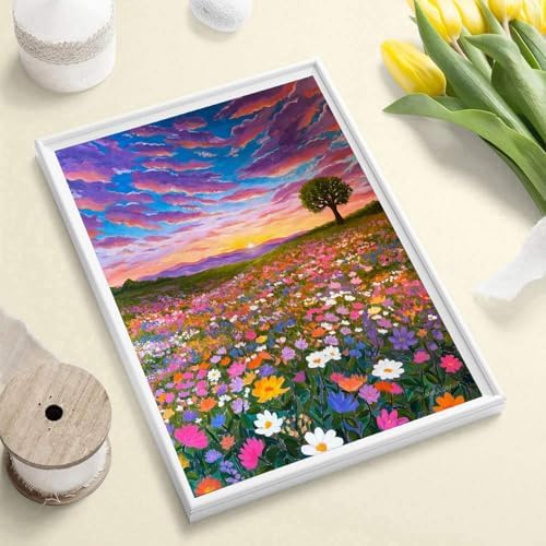Diamond Art Kits for Adults, Flowers Diamond Art Painting Kits for Adults - Image 3