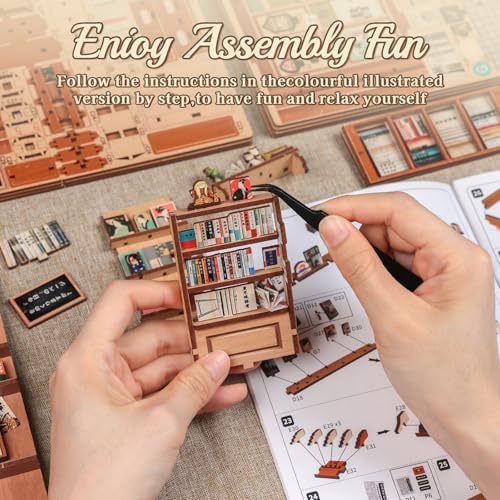 Cutefun Book Nook Kit - DIY Miniature Dollhouse kit for Adults - Image 5