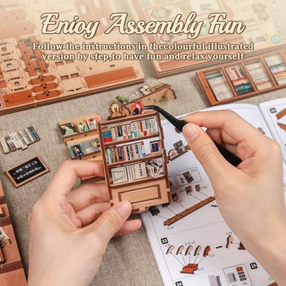 Cutefun Book Nook Kit - DIY Miniature Dollhouse kit for Adults - Image 5