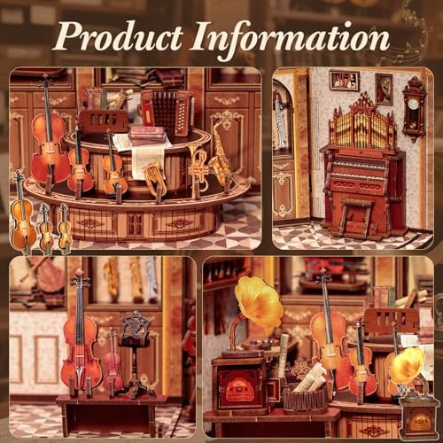 CUTEBEE Book Nook Kit - DIY Miniature House Dollhouse Booknook Kit - Image 5