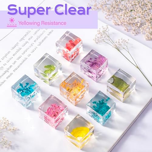 HeyClear 1000g UV Resin Kit Clear Bulk UV Epoxy Fast Curing for DIY Crafts - Image 2