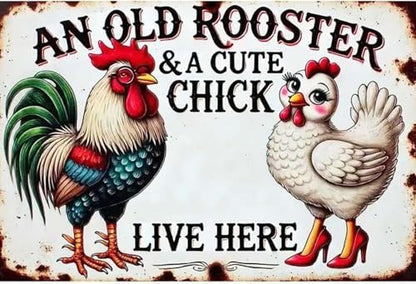 MjhRcll Chicken Stamped Cross Stitch Kits,Chicken Embroidery Starter Kit for Adult Beginners,Animals Cross Stitch Kits for Adults 12×16 Inch by MjhRcll
