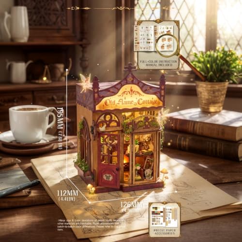 Dollhouse Miniature Jewelry Shop Kit - 1/18 Scale DIY Building Set with LED Light, No Cutting, Snap-Fit, Premium Gift Box, Crafts for Adults, Home Decor, Gift for Women & Men - Image 7
