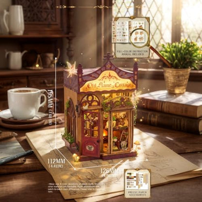 Dollhouse Miniature Jewelry Shop Kit - 1/18 Scale DIY Building Set with LED Light, No Cutting, Snap-Fit, Premium Gift Box, Crafts for Adults, Home Decor, Gift for Women & Men - Image 7