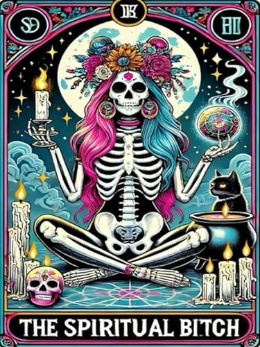 Xylogist Skull Diamond Art Kits for Adults 12x16Inch by Xylogist