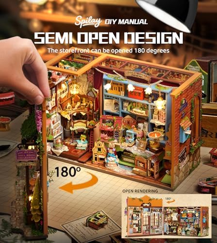 Spilay DIY Miniature House Kit for Adults, Miniature Dollhouse Kit - Image 5