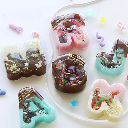 FUNSHOWCASE Alphabet Resin Shaker Molds Kawaii Keychain Charm Set Pack of 58 Silicone Trays Seal Films Precision Tip Applicator Bottle Kit Bundle - Image 6