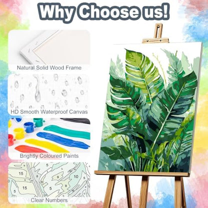 Kalonyth Plants Framed Paint by Numbers Kit for Adults Beginner 8x12 inch - Image 4
