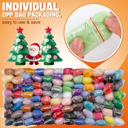 Biggun 96pcs 10.4 oz Needle Felting Wool - Image 5