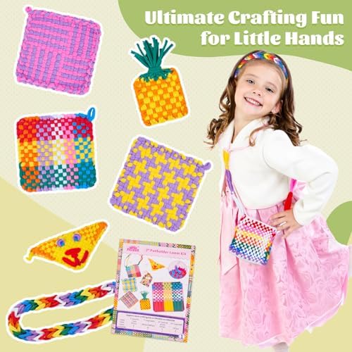 PREBOX 1000 PCS Weaving Loom Loops Refill, 10 Colors for 7 inch Potholder Loom, Craft Supplies for Kids and Beginners, Christmas & Birthday Gifts for Girls 6 7 8-10 10-12 Year Old - Image 3