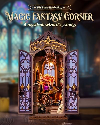 Rolife Book Nook Kit Wizard House Snap-Fit 3D Wooden Puzzles for Adults - Image 2