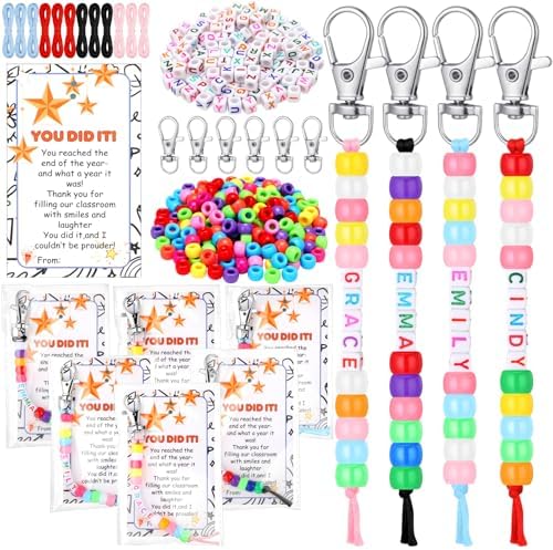 Suncalla 984 Pcs 24 Set End of Year Gift Keychain Making Kit Gift Crafts by Unknown